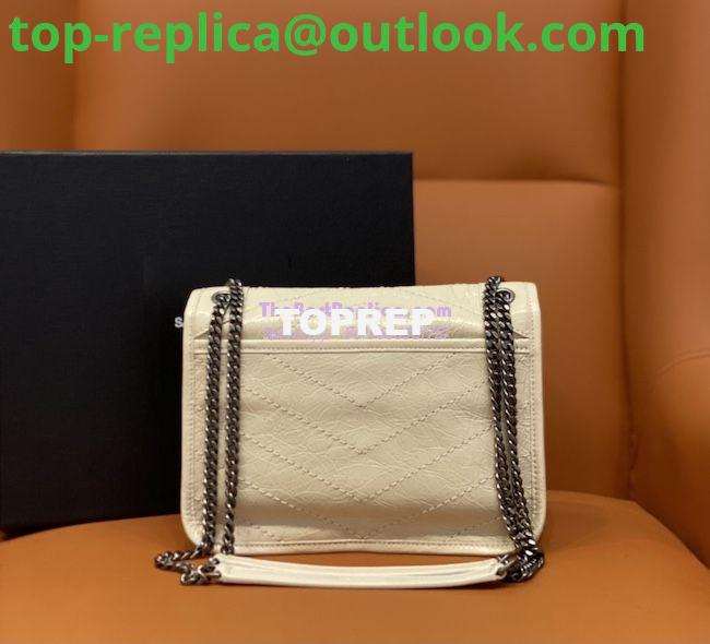 Replica YSL Saint Laurent Niki Baby In Crinkled Vintage Leather 533037 Blanc 8 Replica YSL Saint Laurent Niki Baby In Crinkled Vintage Leather 533037 Blanc 8
