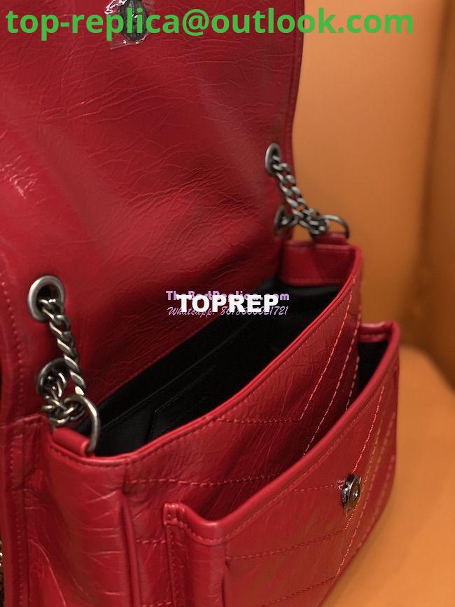 Replica YSL Saint Laurent Niki Baby In Crinkled Vintage Leather 533037 Red 5 Replica YSL Saint Laurent Niki Baby In Crinkled Vintage Leather 533037 Red 5