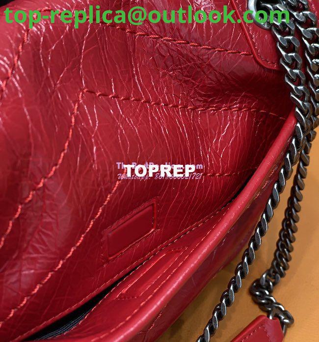 Replica YSL Saint Laurent Niki Baby In Crinkled Vintage Leather 533037 Red 8 Replica YSL Saint Laurent Niki Baby In Crinkled Vintage Leather 533037 Red 8