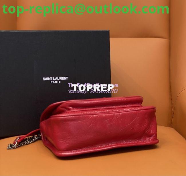 Replica YSL Saint Laurent Niki Baby In Crinkled Vintage Leather 533037 Red 9 Replica YSL Saint Laurent Niki Baby In Crinkled Vintage Leather 533037 Red 9
