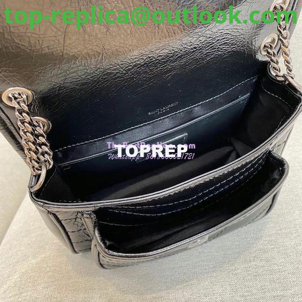 Replica YSL Saint Laurent Niki Baby In Crinkled Vintage Leather 533037 Black 6 Replica YSL Saint Laurent Niki Baby In Crinkled Vintage Leather 533037 Black 6