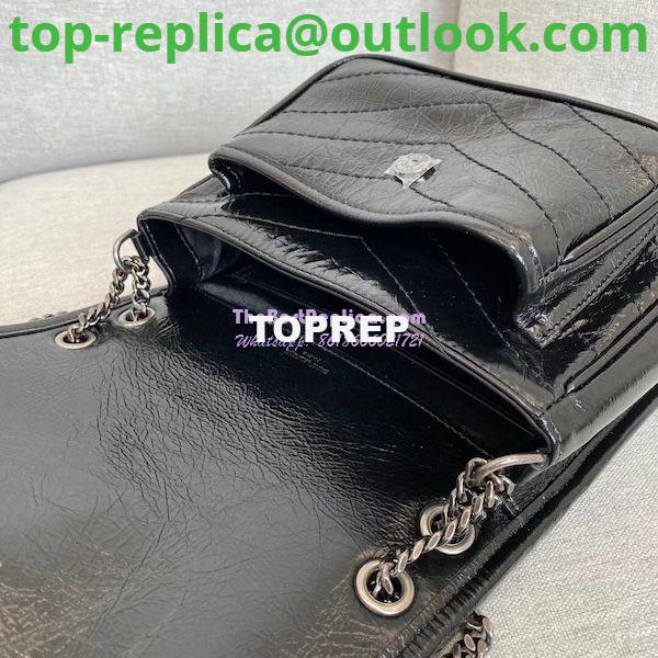Replica YSL Saint Laurent Niki Baby In Crinkled Vintage Leather 533037 Black 7 Replica YSL Saint Laurent Niki Baby In Crinkled Vintage Leather 533037 Black 7