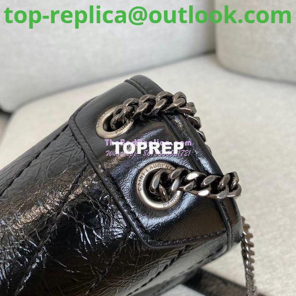 Replica YSL Saint Laurent Niki Baby In Crinkled Vintage Leather 533037 Black 11 Replica YSL Saint Laurent Niki Baby In Crinkled Vintage Leather 533037 Black 11