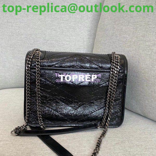 Replica YSL Saint Laurent Niki Baby In Crinkled Vintage Leather 533037 Black 13 Replica YSL Saint Laurent Niki Baby In Crinkled Vintage Leather 533037 Black 13