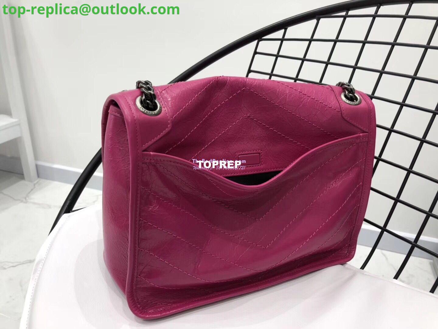 Replica YSL Saint Laurent Niki Chain Bag In Vintage Crinkled And Quilted Leather 498894 Rosy Pink 4 Replica YSL Saint Laurent Niki Chain Bag In Vintage Crinkled And Quilted Leather 498894 Rosy Pink 4