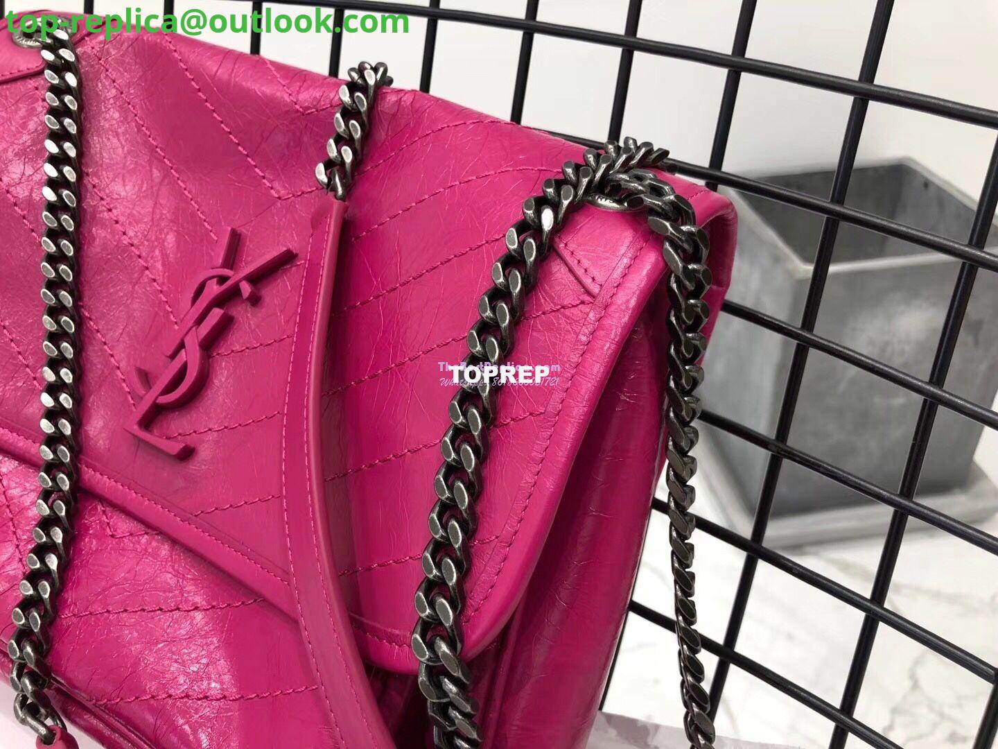 Replica YSL Saint Laurent Niki Chain Bag In Vintage Crinkled And Quilted Leather 498894 Rosy Pink 5 Replica YSL Saint Laurent Niki Chain Bag In Vintage Crinkled And Quilted Leather 498894 Rosy Pink 5