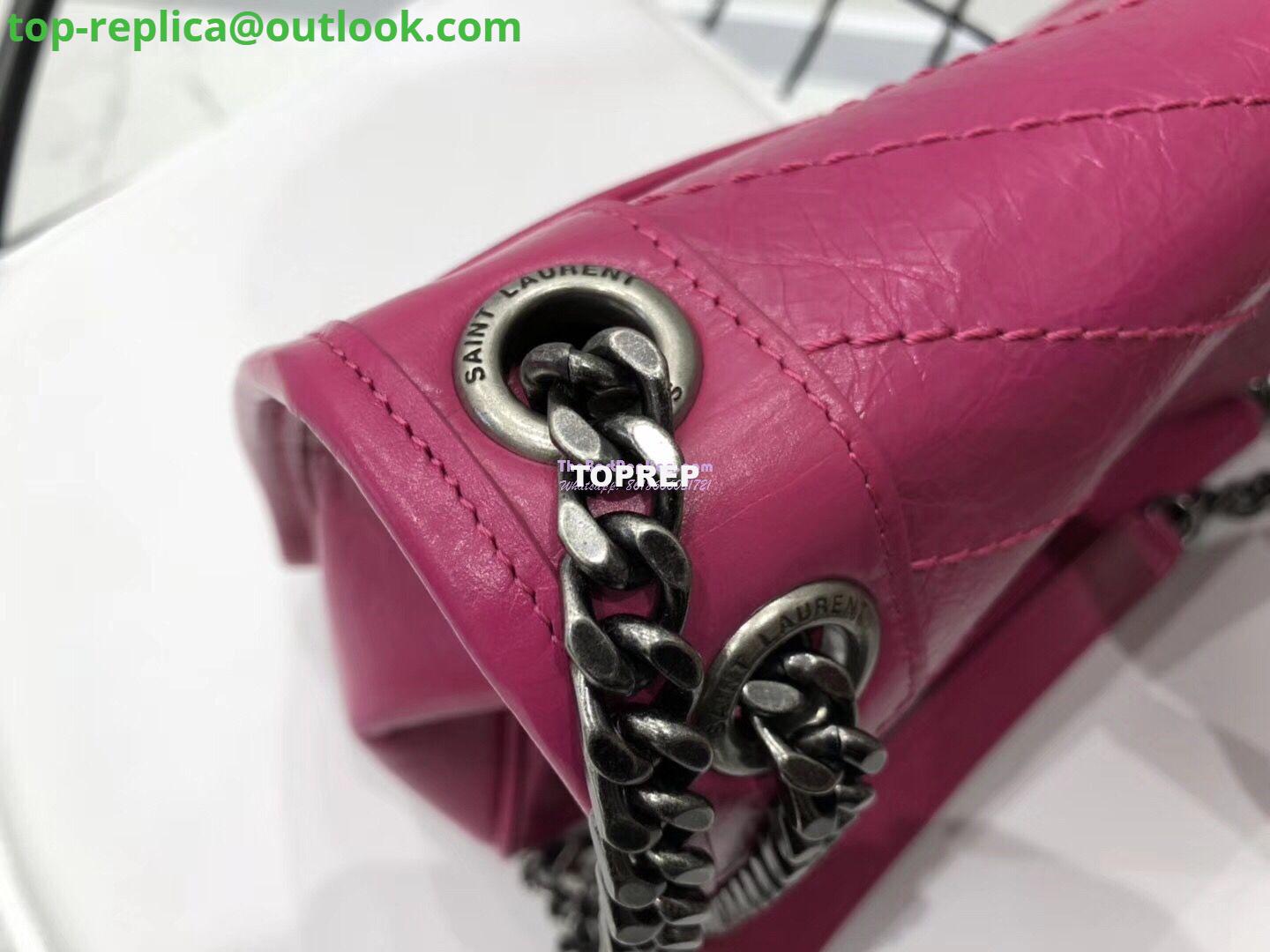 Replica YSL Saint Laurent Niki Chain Bag In Vintage Crinkled And Quilted Leather 498894 Rosy Pink 7 Replica YSL Saint Laurent Niki Chain Bag In Vintage Crinkled And Quilted Leather 498894 Rosy Pink 7
