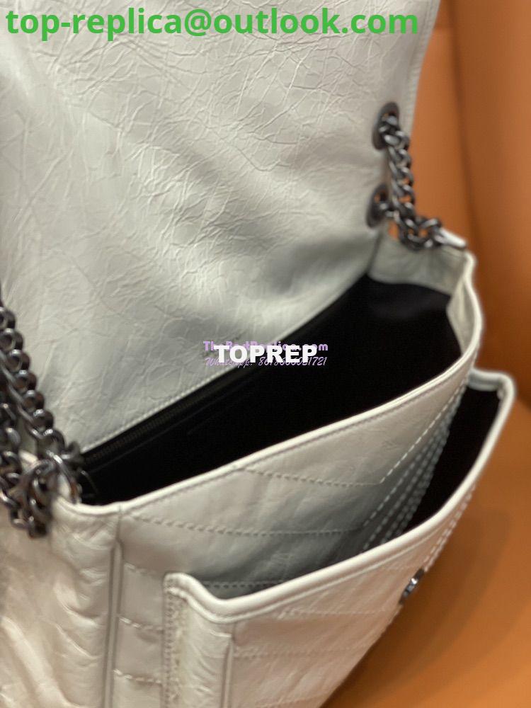 Replica YSL Saint Laurent Niki Chain Bag In Vintage Crinkled And Quilted Leather 498894 Blanc 4 Replica YSL Saint Laurent Niki Chain Bag In Vintage Crinkled And Quilted Leather 498894 Blanc 4