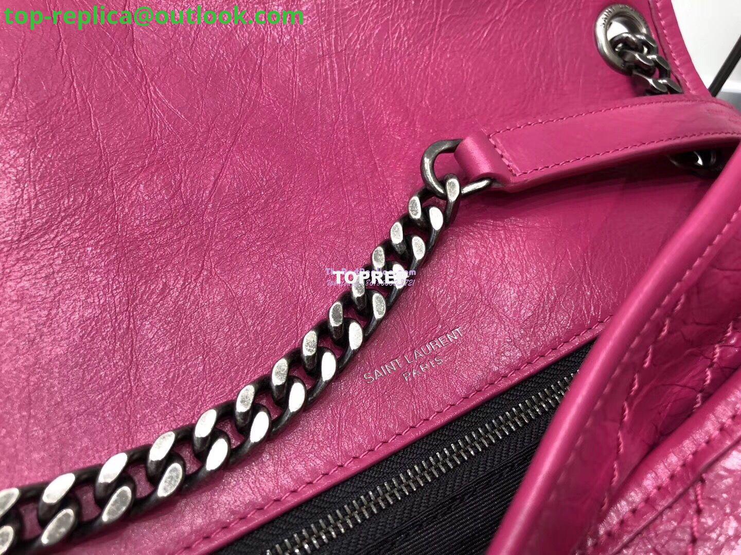 Replica YSL Saint Laurent Niki Chain Bag In Vintage Crinkled And Quilted Leather 498894 Rosy Pink 10 Replica YSL Saint Laurent Niki Chain Bag In Vintage Crinkled And Quilted Leather 498894 Rosy Pink 10