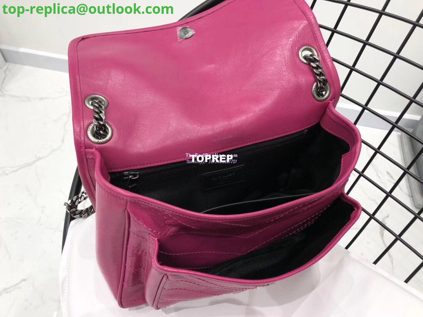 Replica YSL Saint Laurent Niki Chain Bag In Vintage Crinkled And Quilted Leather 498894 Rosy Pink 11 Replica YSL Saint Laurent Niki Chain Bag In Vintage Crinkled And Quilted Leather 498894 Rosy Pink 11