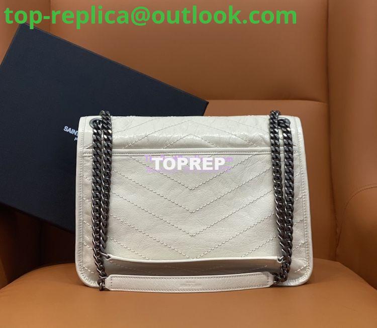 Replica YSL Saint Laurent Niki Chain Bag In Vintage Crinkled And Quilted Leather 498894 Blanc 8 Replica YSL Saint Laurent Niki Chain Bag In Vintage Crinkled And Quilted Leather 498894 Blanc 8