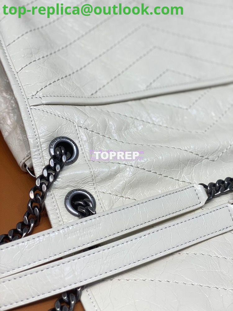 Replica YSL Saint Laurent Niki Chain Bag In Vintage Crinkled And Quilted Leather 498894 Blanc 9 Replica YSL Saint Laurent Niki Chain Bag In Vintage Crinkled And Quilted Leather 498894 Blanc 9
