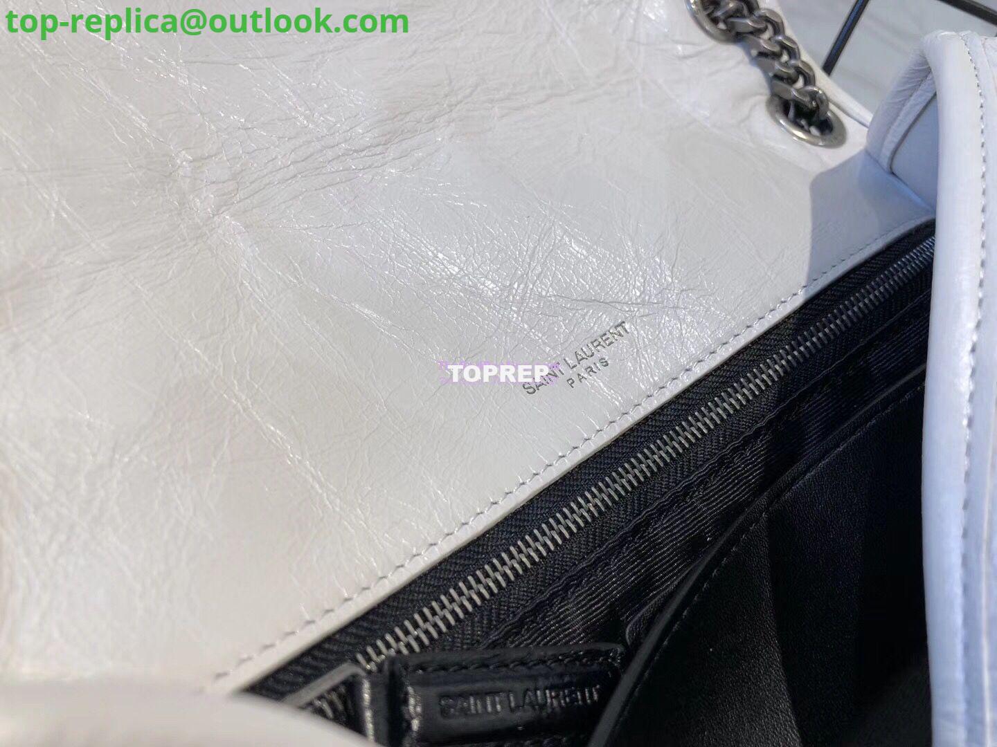 Replica YSL Saint Laurent Niki Chain Bag In Vintage Crinkled And Quilted Leather 498894 Pearl White 7 Replica YSL Saint Laurent Niki Chain Bag In Vintage Crinkled And Quilted Leather 498894 Pearl White 7