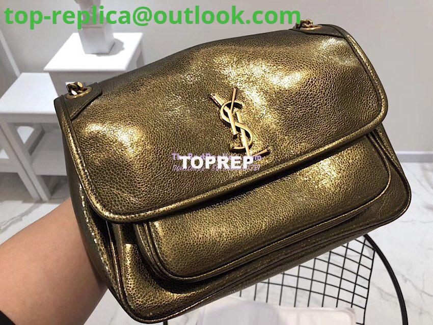 Replica Yves Saint Laurent YSL Niki Medium in Metallic Leather Champagne Gold 3 Replica Yves Saint Laurent YSL Niki Medium in Metallic Leather Champagne Gold 3