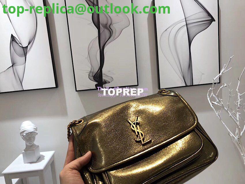 Replica Yves Saint Laurent YSL Niki Medium in Metallic Leather Champagne Gold 4 Replica Yves Saint Laurent YSL Niki Medium in Metallic Leather Champagne Gold 4