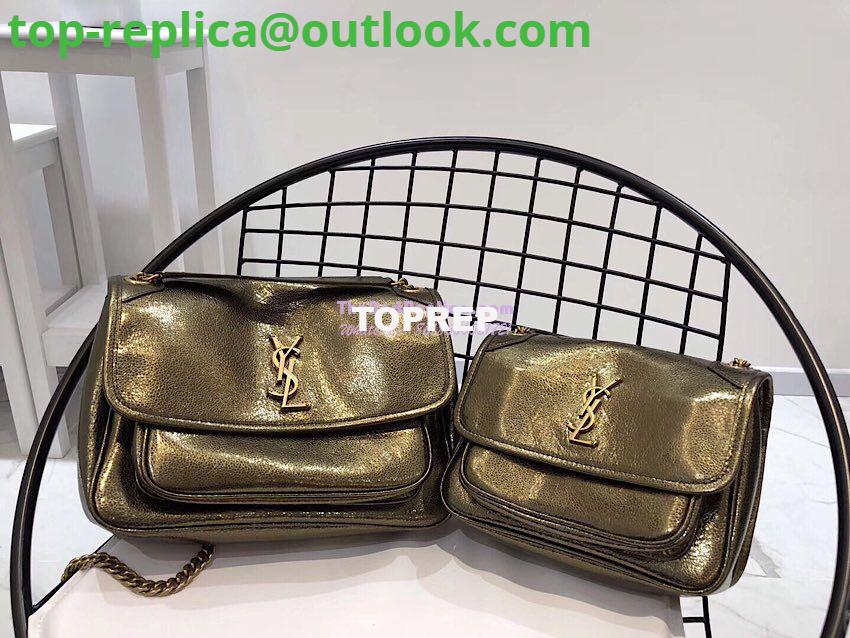 Replica Yves Saint Laurent YSL Niki Baby in Metallic Leather Champagne Gold Replica Yves Saint Laurent YSL Niki Baby in Metallic Leather Champagne Gold