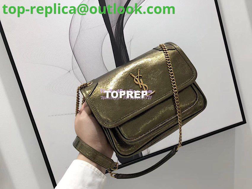 Replica Yves Saint Laurent YSL Niki Baby in Metallic Leather Champagne Gold 2 Replica Yves Saint Laurent YSL Niki Baby in Metallic Leather Champagne Gold 2