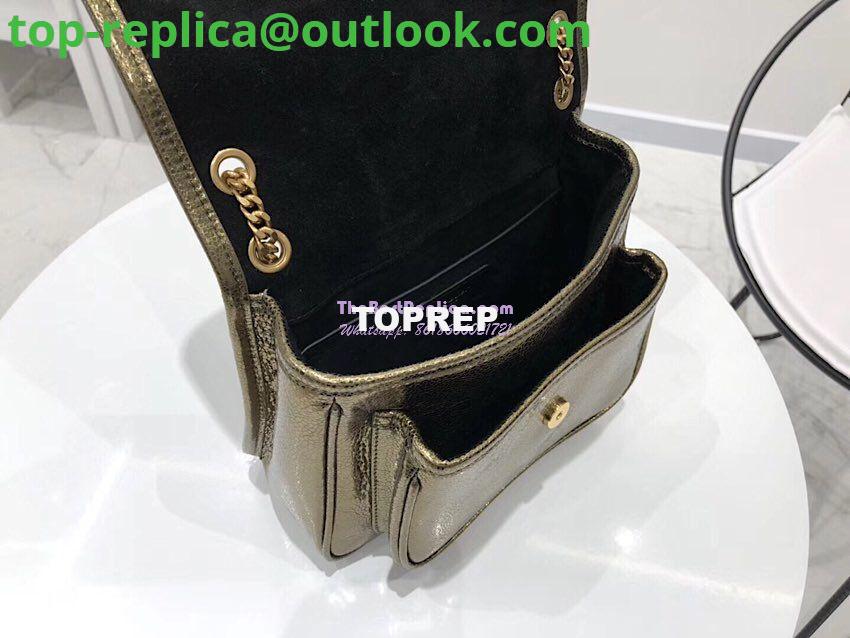 Replica Yves Saint Laurent YSL Niki Baby in Metallic Leather Champagne Gold 9 Replica Yves Saint Laurent YSL Niki Baby in Metallic Leather Champagne Gold 9