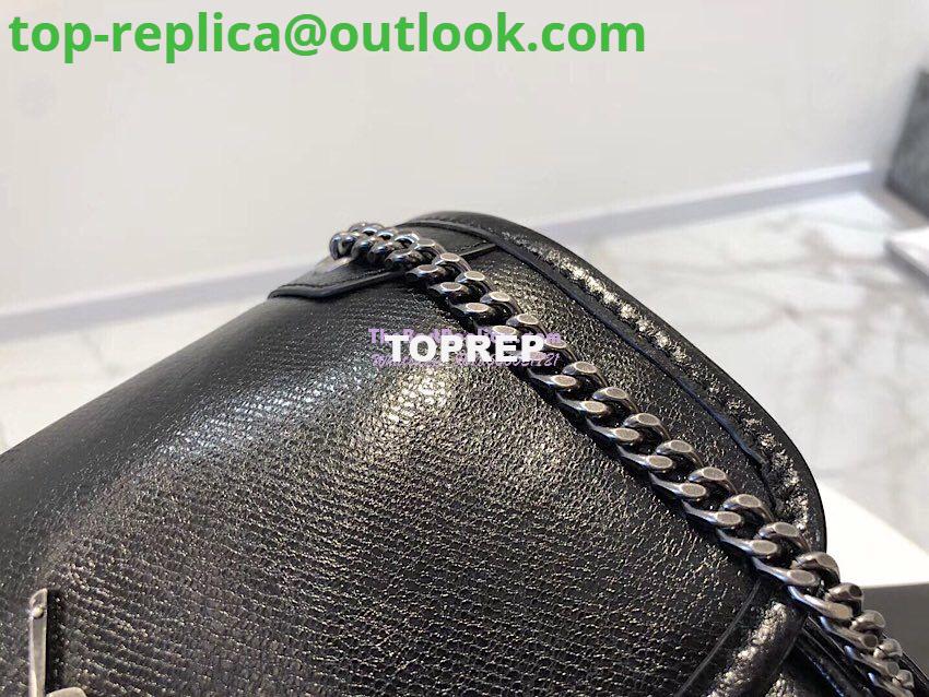 Replica Yves Saint Laurent YSL Niki Baby in Metallic Leather Black 8 Replica Yves Saint Laurent YSL Niki Baby in Metallic Leather Black 8