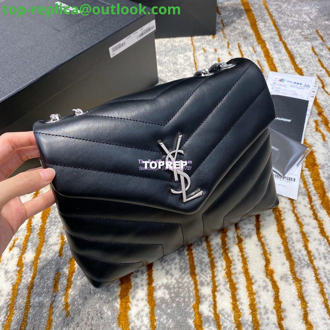 Replica Yves Saint Laurent YSL Loulou Small In Matelassé “Y” Leather Black Silver Hardware 494699 2 Replica Yves Saint Laurent YSL Loulou Small In Matelassé “Y” Leather Black Silver Hardware 494699 2