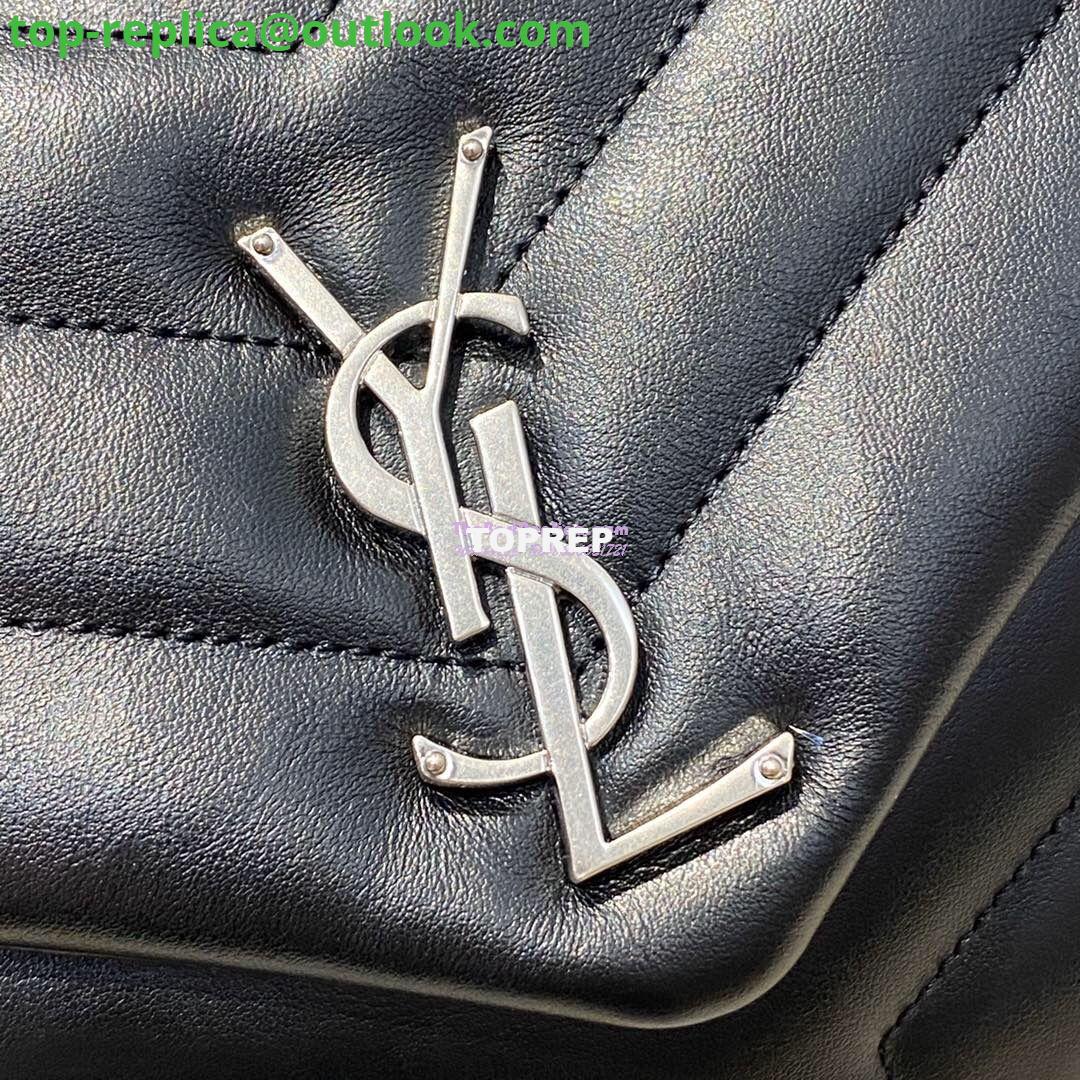 Replica Yves Saint Laurent YSL Loulou Small In Matelassé “Y” Leather Black Silver Hardware 494699 5 Replica Yves Saint Laurent YSL Loulou Small In Matelassé “Y” Leather Black Silver Hardware 494699 5