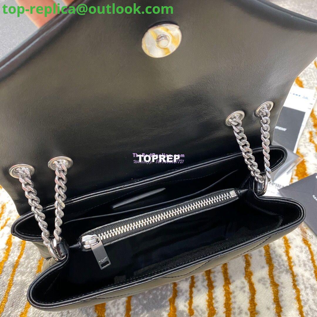 Replica Yves Saint Laurent YSL Loulou Small In Matelassé “Y” Leather Black Silver Hardware 494699 6 Replica Yves Saint Laurent YSL Loulou Small In Matelassé “Y” Leather Black Silver Hardware 494699 6