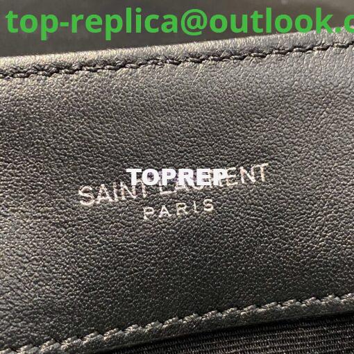 Replica Yves Saint Laurent YSL Loulou Small In Matelassé “Y” Leather Black Silver Hardware 494699 7