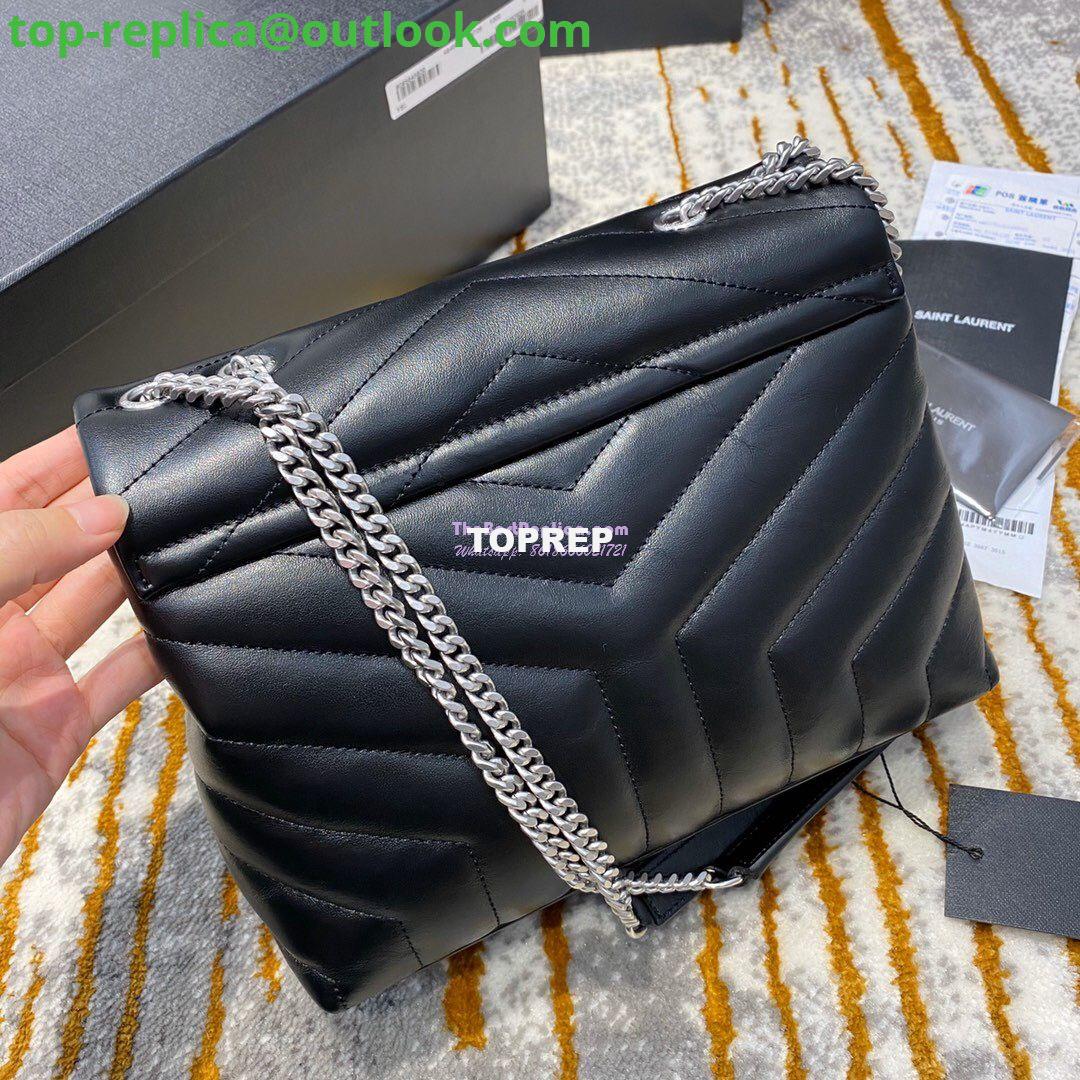 Replica Yves Saint Laurent YSL Loulou Small In Matelassé “Y” Leather Black Silver Hardware 494699 10 Replica Yves Saint Laurent YSL Loulou Small In Matelassé “Y” Leather Black Silver Hardware 494699 10