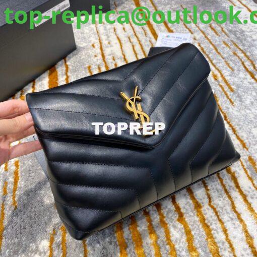 Replica Yves Saint Laurent YSL Loulou Small In Matelassé “Y” Leather Black 494699 2