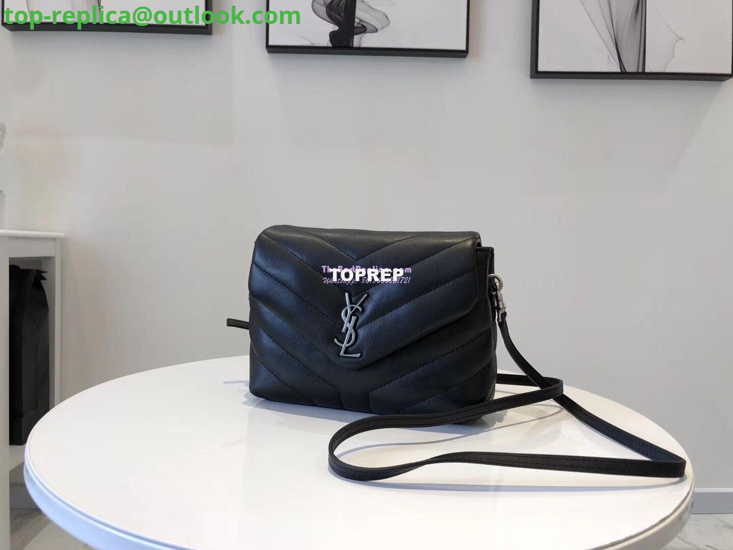 Replica Yves Saint Laurent YSL Loulou Toy Bag In Matelassé "Y" Leather Black Silver Hardware 467072 Replica Yves Saint Laurent YSL Loulou Toy Bag In Matelassé "Y" Leather Black Silver Hardware 467072