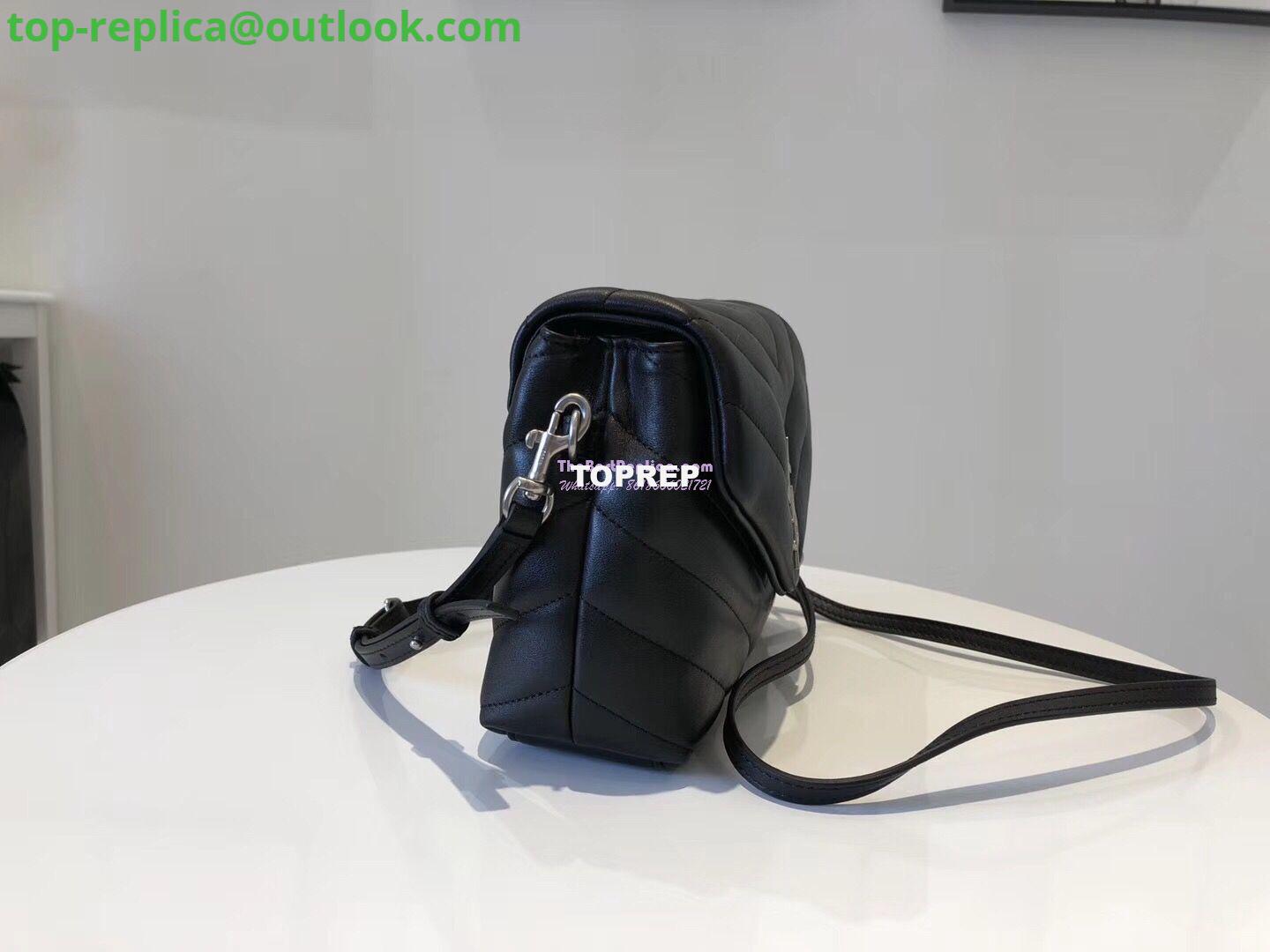 Replica Yves Saint Laurent YSL Loulou Toy Bag In Matelassé "Y" Leather Black Silver Hardware 467072 2 Replica Yves Saint Laurent YSL Loulou Toy Bag In Matelassé "Y" Leather Black Silver Hardware 467072 2