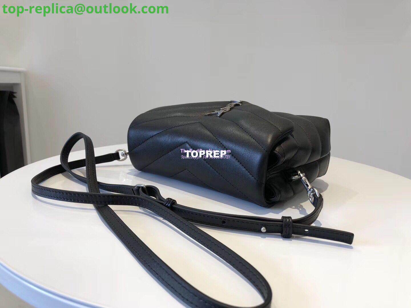 Replica Yves Saint Laurent YSL Loulou Toy Bag In Matelassé "Y" Leather Black Silver Hardware 467072 3 Replica Yves Saint Laurent YSL Loulou Toy Bag In Matelassé "Y" Leather Black Silver Hardware 467072 3