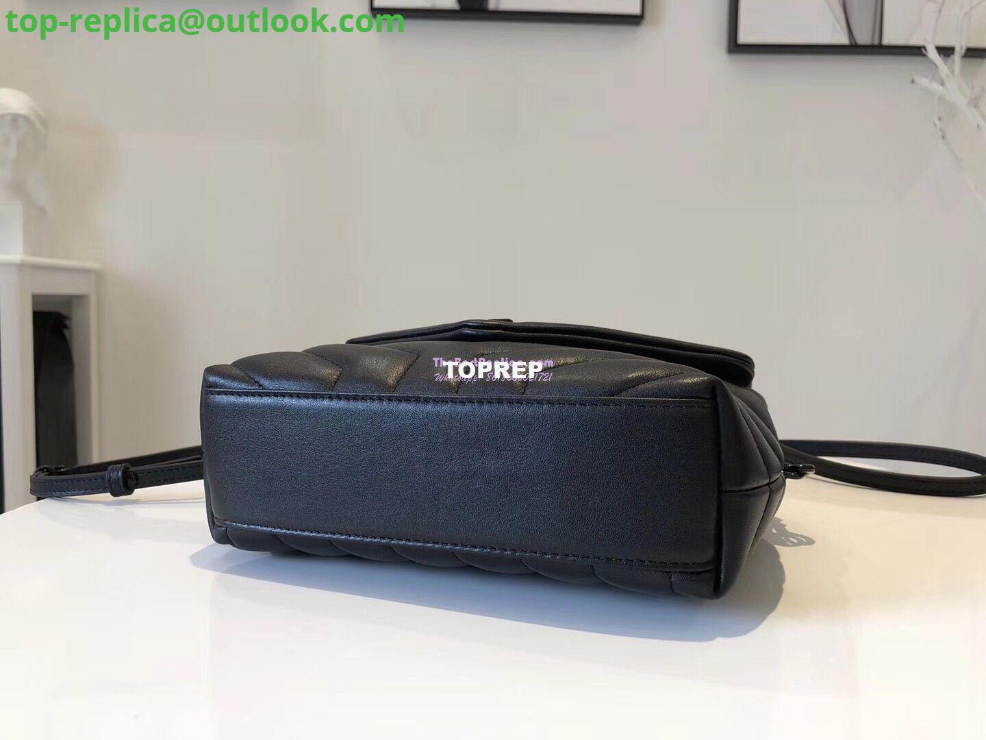 Replica Yves Saint Laurent YSL Loulou Toy Bag In Matelassé "Y" Leather Black Black Hardware 467072 9 Replica Yves Saint Laurent YSL Loulou Toy Bag In Matelassé "Y" Leather Black Black Hardware 467072 9