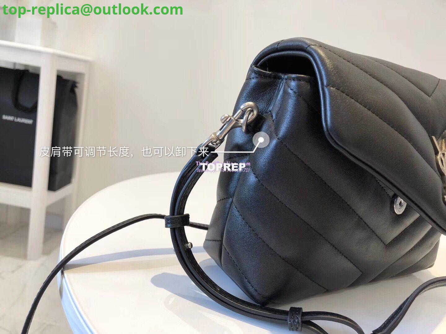 Replica Yves Saint Laurent YSL Loulou Toy Bag In Matelassé "Y" Leather Black Silver Hardware 467072 5 Replica Yves Saint Laurent YSL Loulou Toy Bag In Matelassé "Y" Leather Black Silver Hardware 467072 5