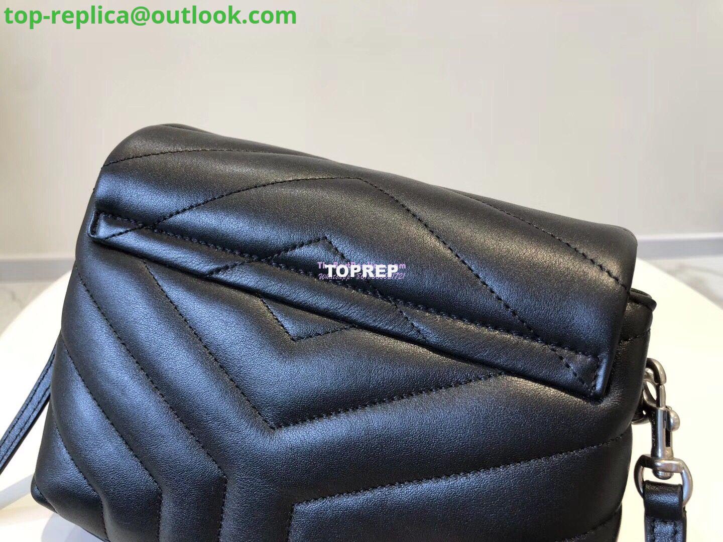 Replica Yves Saint Laurent YSL Loulou Toy Bag In Matelassé "Y" Leather Black Silver Hardware 467072 8 Replica Yves Saint Laurent YSL Loulou Toy Bag In Matelassé "Y" Leather Black Silver Hardware 467072 8