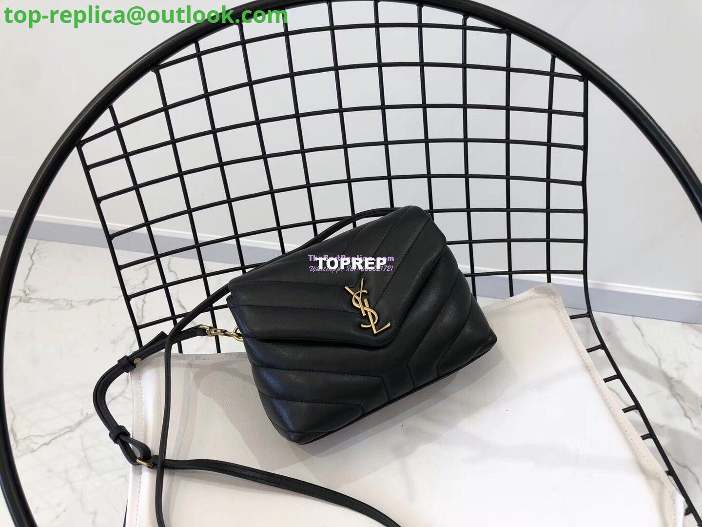 Replica Yves Saint Laurent YSL Loulou Toy Bag In Matelassé "Y" Leather Black 467072 Replica Yves Saint Laurent YSL Loulou Toy Bag In Matelassé "Y" Leather Black 467072