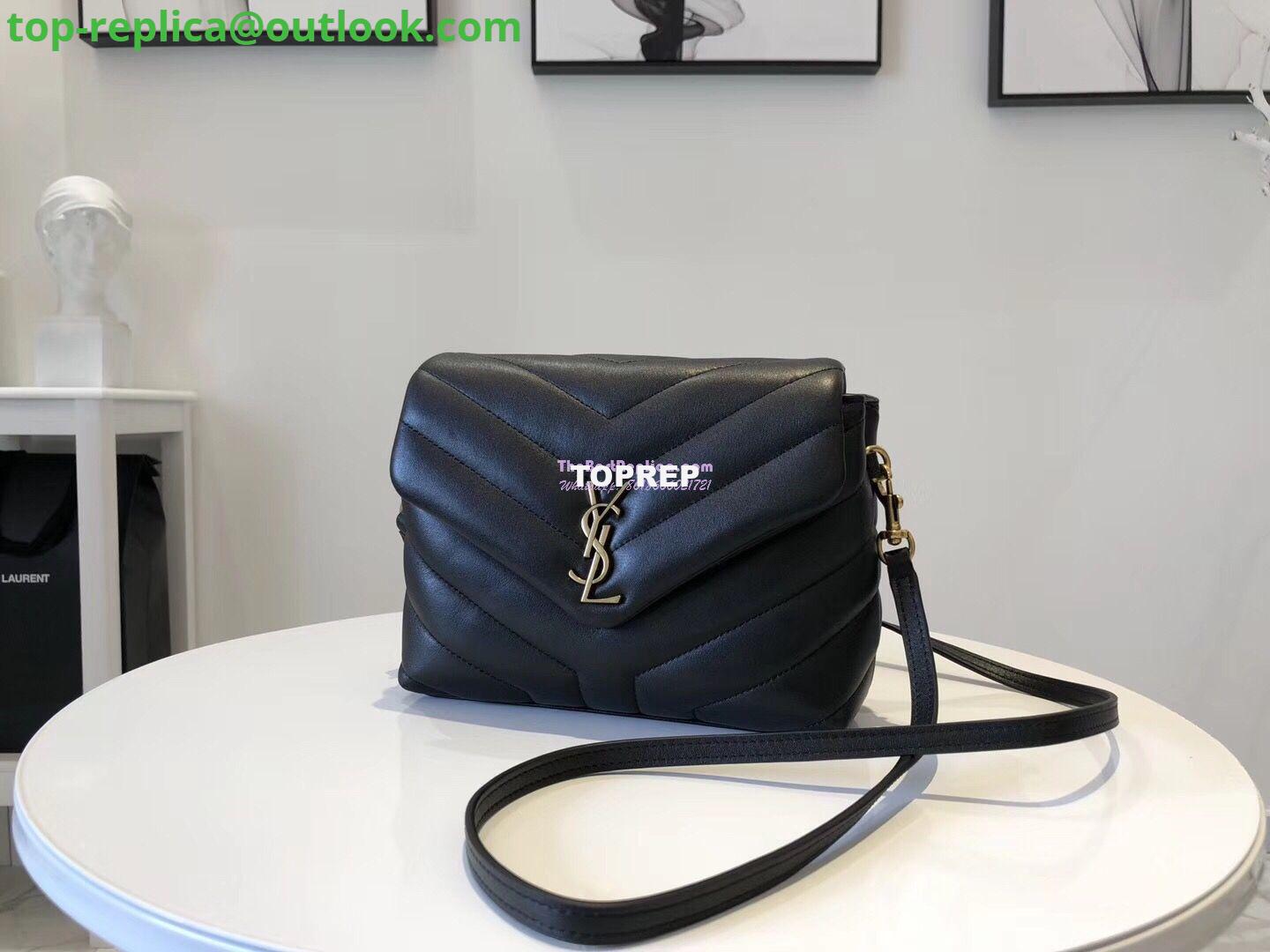 Replica Yves Saint Laurent YSL Loulou Toy Bag In Matelassé "Y" Leather Black 467072 2 Replica Yves Saint Laurent YSL Loulou Toy Bag In Matelassé "Y" Leather Black 467072 2