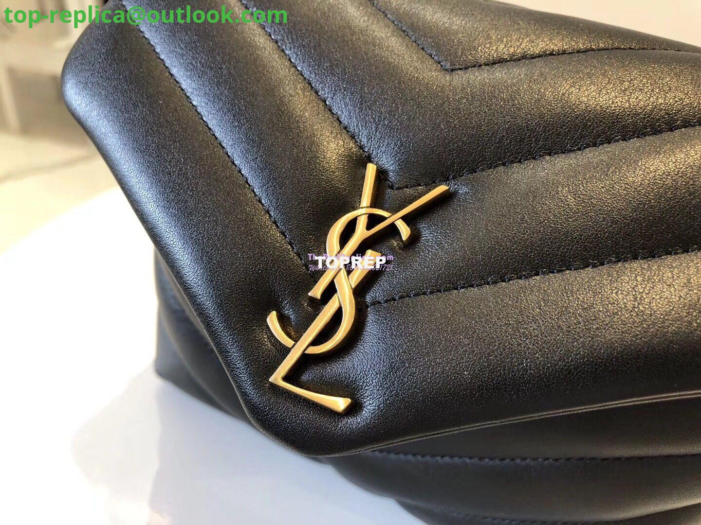 Replica Yves Saint Laurent YSL Loulou Toy Bag In Matelassé "Y" Leather Black 467072 4 Replica Yves Saint Laurent YSL Loulou Toy Bag In Matelassé "Y" Leather Black 467072 4