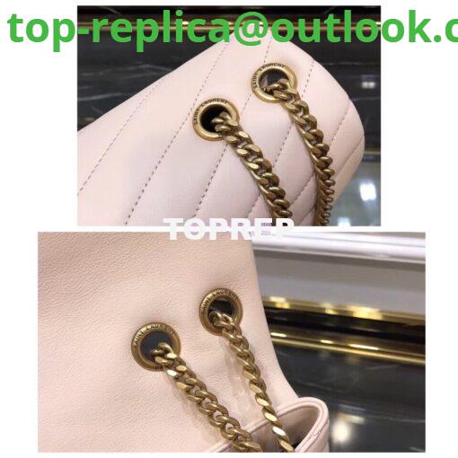 Replica YSL Saint Laurent Medium Loulou Bag In Powder "Y" Matelassé Leather 459749 Gold Hardware 5