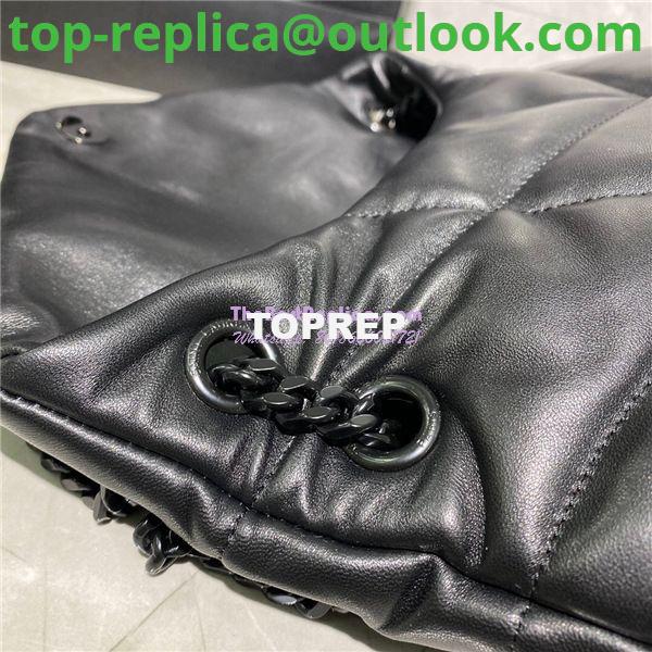 Replica Yves Saint Laurent YSL Loulou Puffer Medium Bag In Quilted Lambskin 5774751 All Black 6 Replica Yves Saint Laurent YSL Loulou Puffer Medium Bag In Quilted Lambskin 5774751 All Black 6
