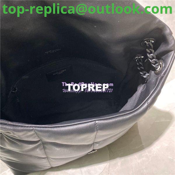 Replica Yves Saint Laurent YSL Loulou Puffer Medium Bag In Quilted Lambskin 5774751 All Black 7 Replica Yves Saint Laurent YSL Loulou Puffer Medium Bag In Quilted Lambskin 5774751 All Black 7