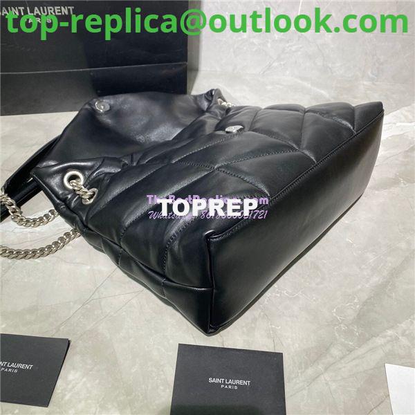 Replica Yves Saint Laurent YSL Loulou Puffer Medium Bag In Quilted Lambskin 5774751 Black Silver 6 Replica Yves Saint Laurent YSL Loulou Puffer Medium Bag In Quilted Lambskin 5774751 Black Silver 6