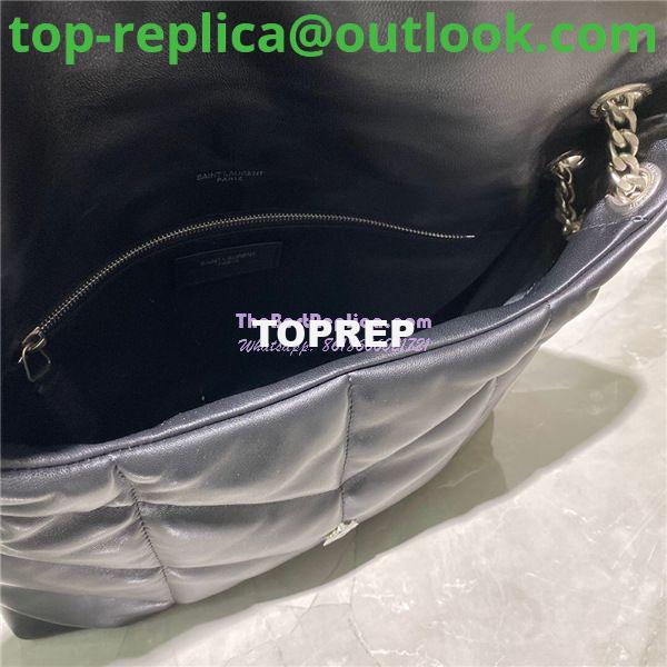 Replica Yves Saint Laurent YSL Loulou Puffer Medium Bag In Quilted Lambskin 5774751 Black Silver 7 Replica Yves Saint Laurent YSL Loulou Puffer Medium Bag In Quilted Lambskin 5774751 Black Silver 7