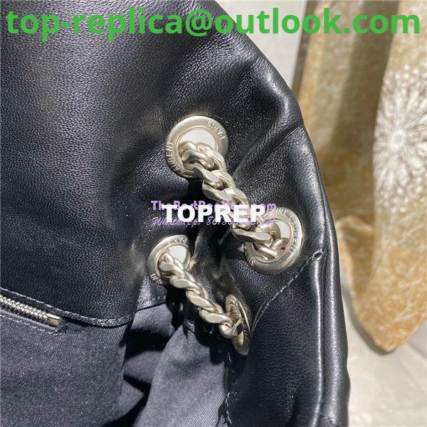 Replica Yves Saint Laurent YSL Loulou Puffer Medium Bag In Quilted Lambskin 5774751 Black Silver 10 Replica Yves Saint Laurent YSL Loulou Puffer Medium Bag In Quilted Lambskin 5774751 Black Silver 10