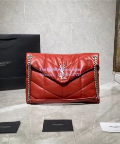 Replica Yves Saint Laurent YSL Loulou Puffer Medium Bag In Quilted Lambskin 5774751 Red