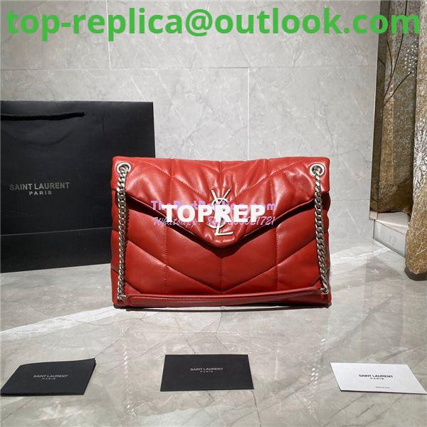 Replica Yves Saint Laurent YSL Loulou Puffer Medium Bag In Quilted Lambskin 5774751 Red Replica Yves Saint Laurent YSL Loulou Puffer Medium Bag In Quilted Lambskin 5774751 Red