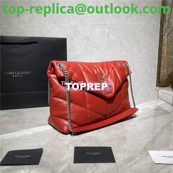 Replica Yves Saint Laurent YSL Loulou Puffer Medium Bag In Quilted Lambskin 5774751 Red 2 Replica Yves Saint Laurent YSL Loulou Puffer Medium Bag In Quilted Lambskin 5774751 Red 2