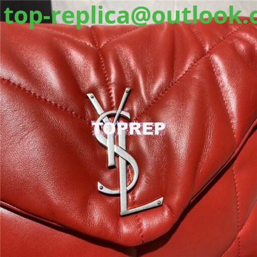 Replica Yves Saint Laurent YSL Loulou Puffer Medium Bag In Quilted Lambskin 5774751 Red 3