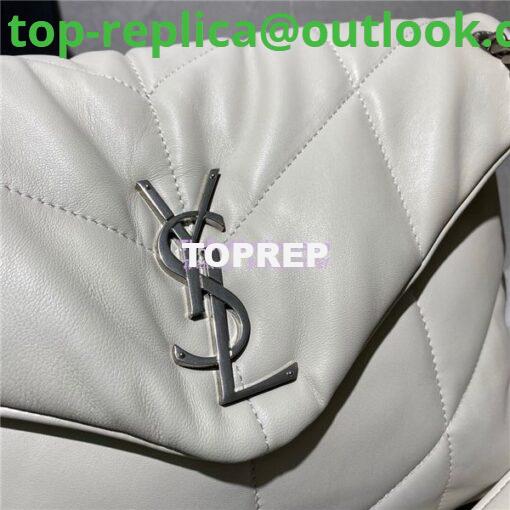 Replica Yves Saint Laurent YSL Loulou Puffer Medium Bag In Quilted Lambskin 5774751 White 3