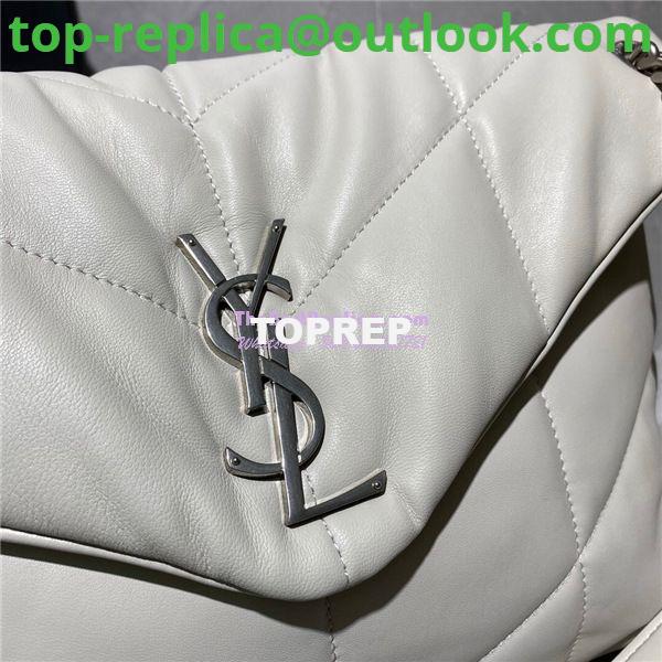 Replica Yves Saint Laurent YSL Loulou Puffer Medium Bag In Quilted Lambskin 5774751 White 3 Replica Yves Saint Laurent YSL Loulou Puffer Medium Bag In Quilted Lambskin 5774751 White 3